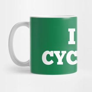 I LOVE CYCLING - CYCLING T-SHIRT / CYCLING GIFTS / ST PATRICKS DAY GIFTS / GIFTS FOR HIM / GIFTS FOR HER / CYCLIST GIFTS Mug